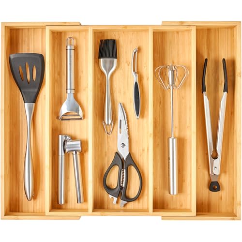 Extra Large Expandable Kitchen Drawer Organizer