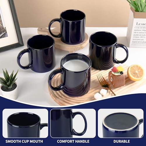 22oz Super Large Ceramic Coffee Mugs Large Handles Set of 4