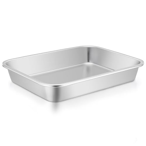 10.5’’ x 8’’ x 1.7’’ Stainless Steel Lasagna Pan Set