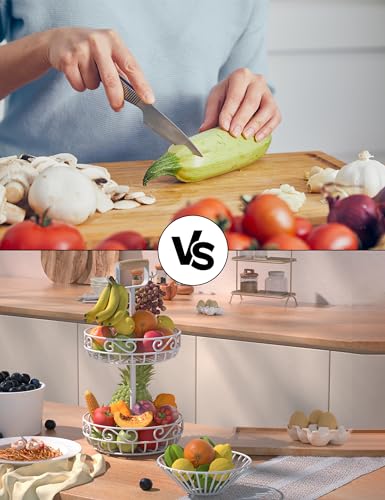 2 Tier Fruit Basket and Fruit Bowl