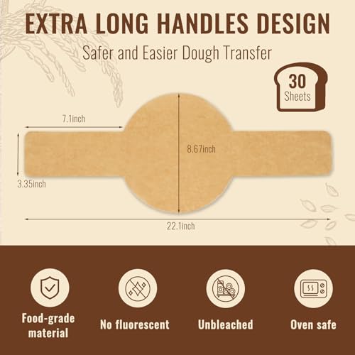 Disposable Parchment Bread Sling for Dutch Oven