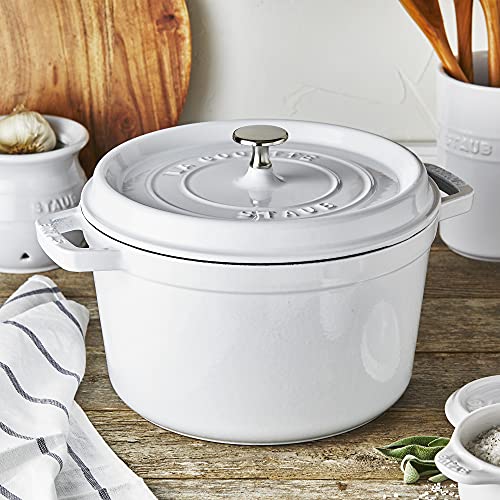 Cast Iron Dutch Oven 5 (5-qt Tall / White)