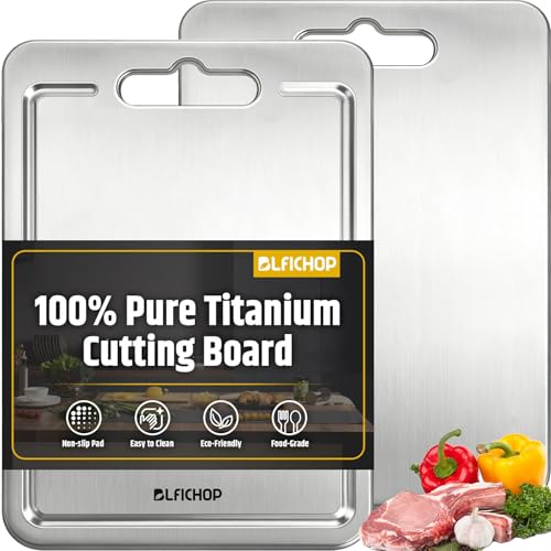 Titanium Cutting Board for Kitchen with Juice Groove (XX-Large)