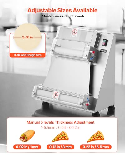 Pizza Dough Roller Sheeter (3-16 inch)