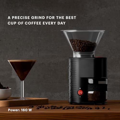 Bistro Electric Conical Burr Coffee Grinder (7.75 oz / Black)