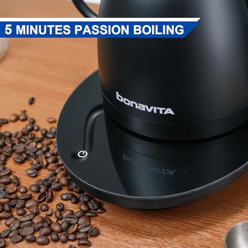Digital Variable Temperature Gooseneck Electric Kettle for Coffee Brew and Tea Precise Pour Control
