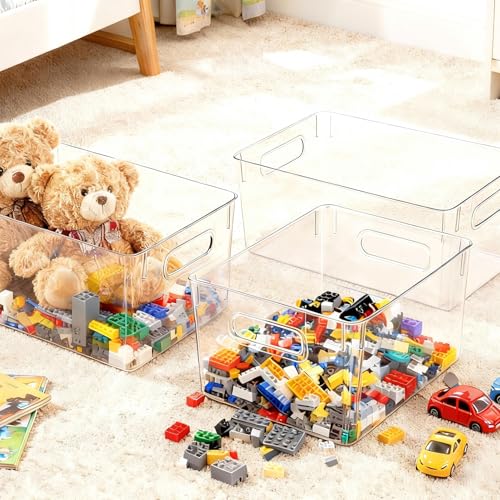 Clear Plastic Storage Bins