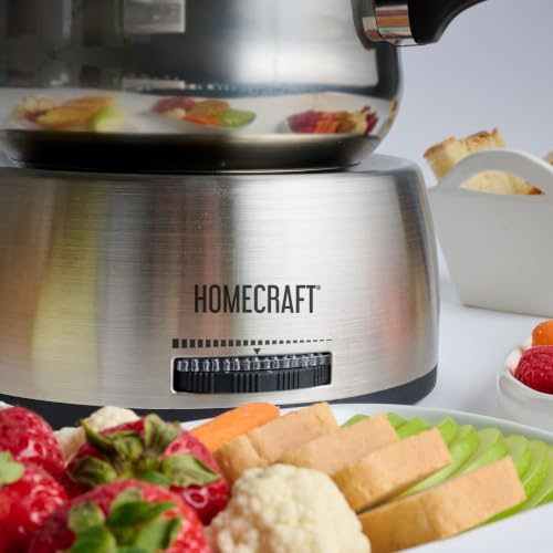 12 Cup Electric Fondue Pot Set for Cheese & Chocolate d'Oeuvres and More