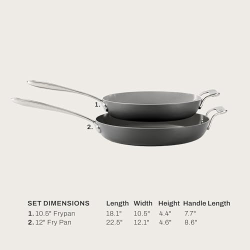 HA1 Ceramic Nonstick (10.5" & 12" Fry Pan Set)