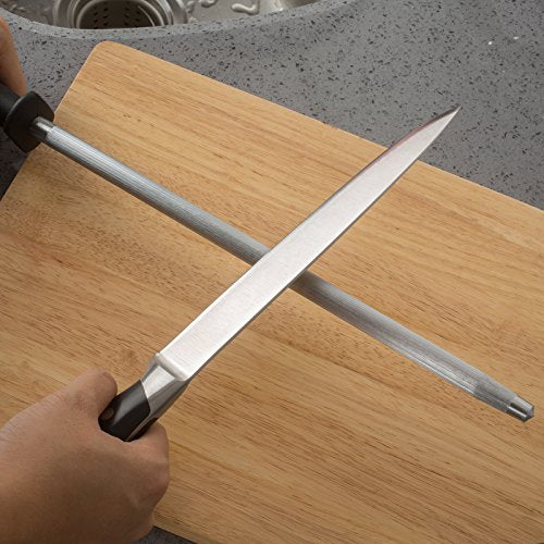 Professional Carbon Steel Black Knife Sharpening Steel