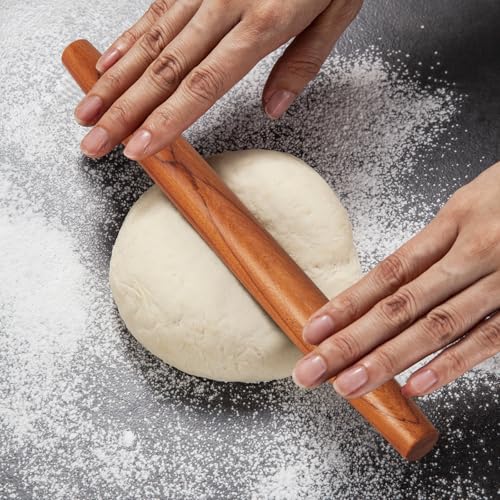 Natural Solid Bubinga Wood French Rolling Pin