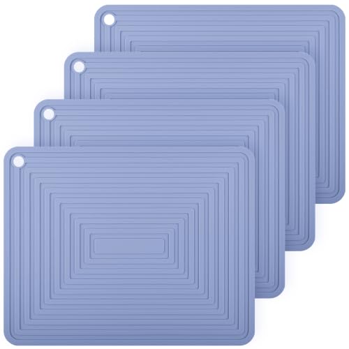 Silicone Trivets for Hot Dishes (I: Blue)