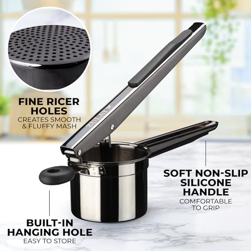 Potato Ricer Heavy Duty Stainless Steel Potato Masher