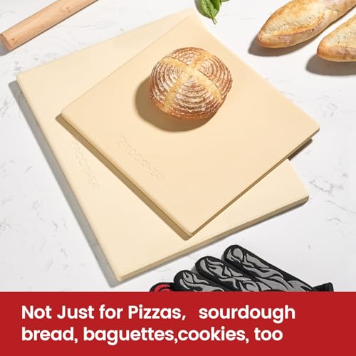 Lagre Pizza Stone Heavy Duty Cordierite Baking Stone for Bread