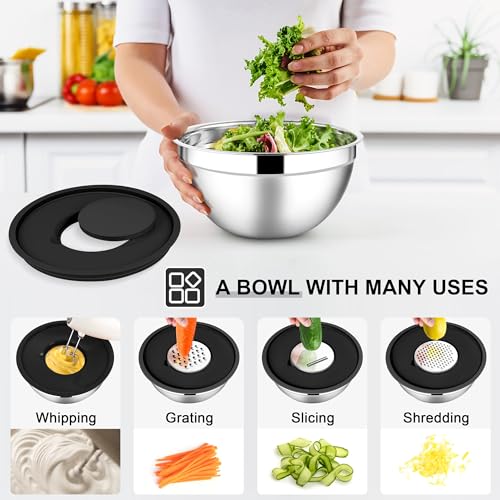 Stainless Steel Mixing Bowls with Lids