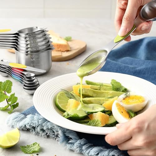 Magnetic Measuring Cups and Spoons Set (colorful)