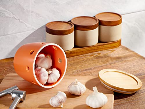 Garlic Keeper with Lid 5 inch