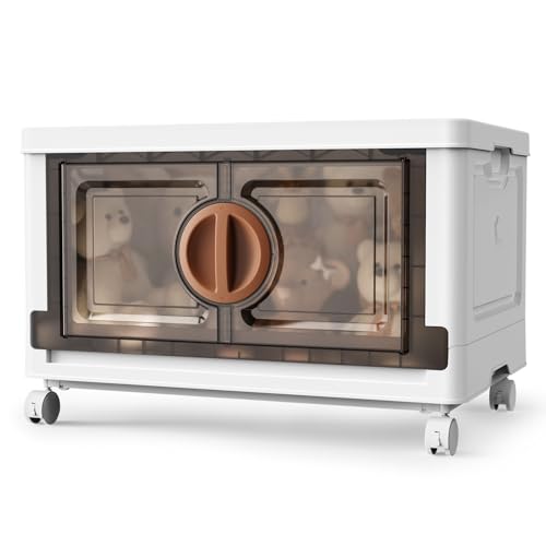 Lockable Stackable Storage Bins with Lids