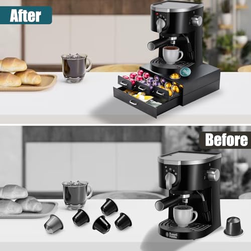 Coffee Pod Holder with Drawers