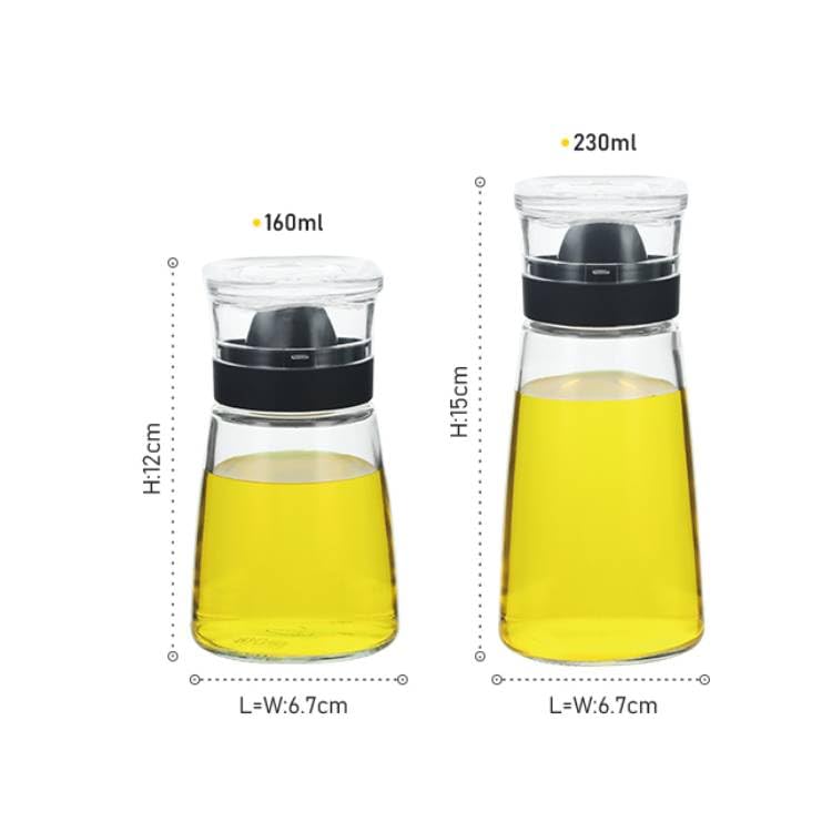 Glass Olive Oil and Vinegar Dispenser Bottles Set for Kitchen Cooking with Silicone Dual Pouring Spout