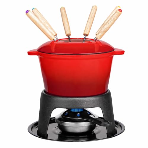 Cast Iron Fondue Set