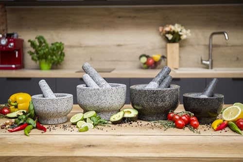 Mortar and Pestle Set (Black / 5-Cups)
