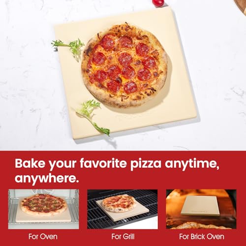 Cordierite Pizza Stone for Oven & Grill