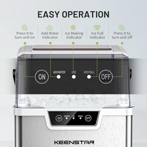 Nugget Ice Maker Countertop with Handle
